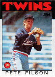 1986 Topps Baseball Cards      122     Pete Filson
